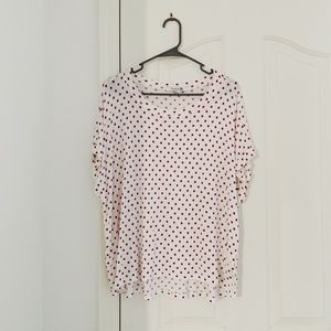 Forever 21 Red Polka Dot T-Shirt